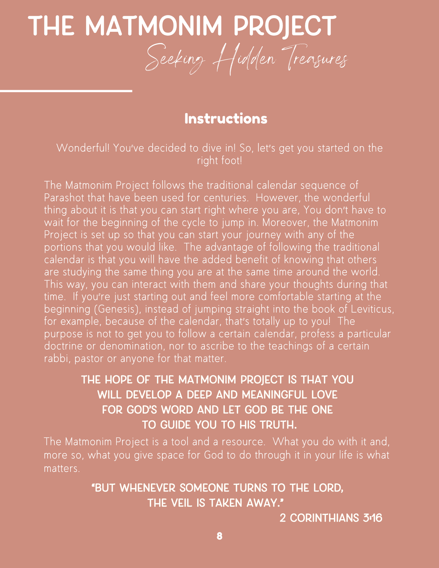 The Matmonim Project: Parashah No.7 - Vayetze